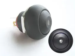 Miniatuur Drukschakelaar Met Witte Led Spst Off-(On)