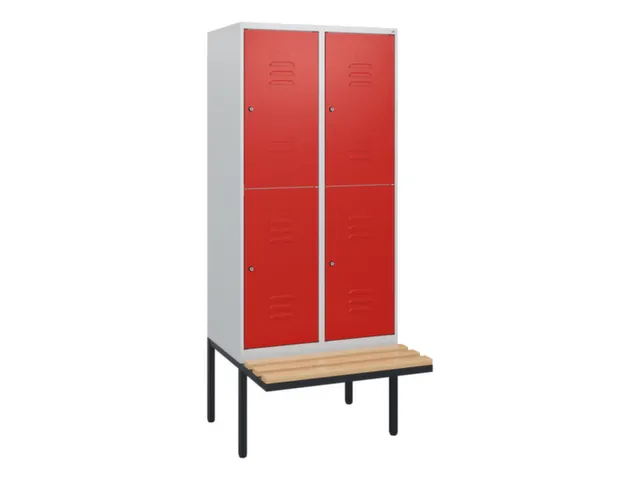 Dubbeldekse dekenkist,HxBxD 1950x800x815mm,2x2vak.,vak B 400mm