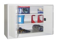 Vouwdeurkast 1000x1500x500mm 2legborden Verzinkt Ral7035 Front Ral5012