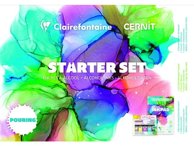 Encre à alcool Clairefontaine & Cenit set srater 8 pièces