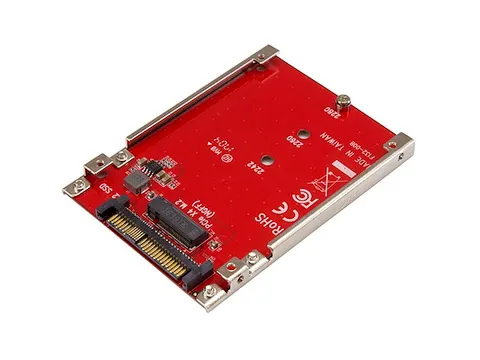 M.2 schijf naar U.2 (SFF-8639) host adapter voor M.2 PCIe NVMe SSDs