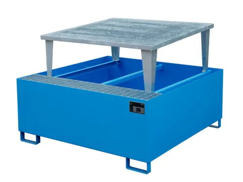 opvangbak,v. 1xIBC,opvangvol. 1000l,HxBxD 1083x1460x1460mm,m. aftapbok