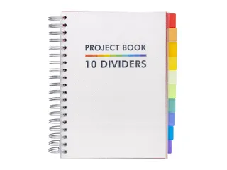 Projectboek Pukka White B5 lijn 10-tabs 200vel/400 pagina's 80 gram - 1