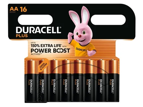 Batterij Duracell Plus Powerboost AA 16 stuks