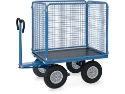 Handtrekwagen 6444P 750kg 1135x795mm draadgaas polyurethaan wielen