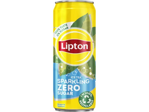 Frisdrank Lipton Ice Tea sparkling zero blik 330ml