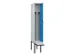 locker met bank,voor scheiding van kleding,HxBxD 2120x300x815mm,1vak