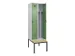 locker met bank,voor scheiding van kleding,HxBxD 2120x600x815mm,2vak