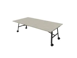klaptafel,HxBxD 750x2400x1200mm,hoekig,4voeten donkergrijs,ovale buis