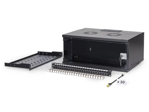 Digitus DN-49201-SET rack 4U Wandrek Serverkast Zwart