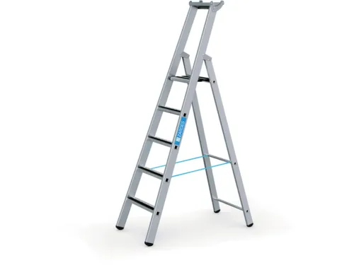 veiligheidsladder,eenzijdig,5treden m. R13-laag,stand H 1,33m