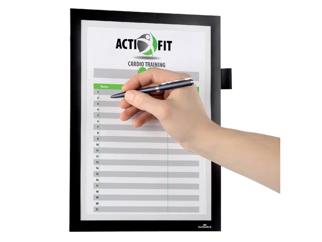 Duraframe Durable 499301 Note A4 Zelfklevend Zwart