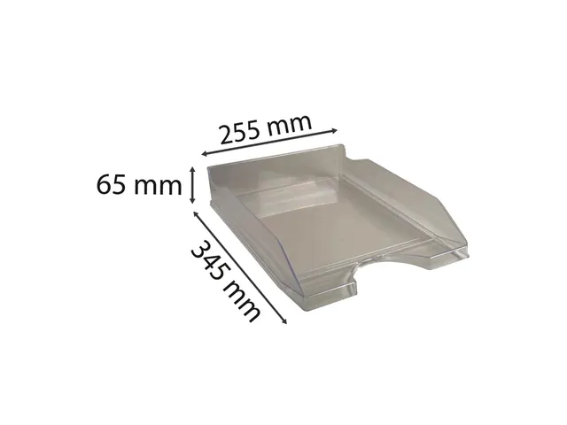ECOTRAY Brievenbak O ffice grijs doorschi