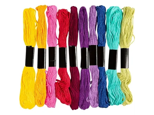Borduurgaren Creativ Company 8mx1mm set à 10 kleuren