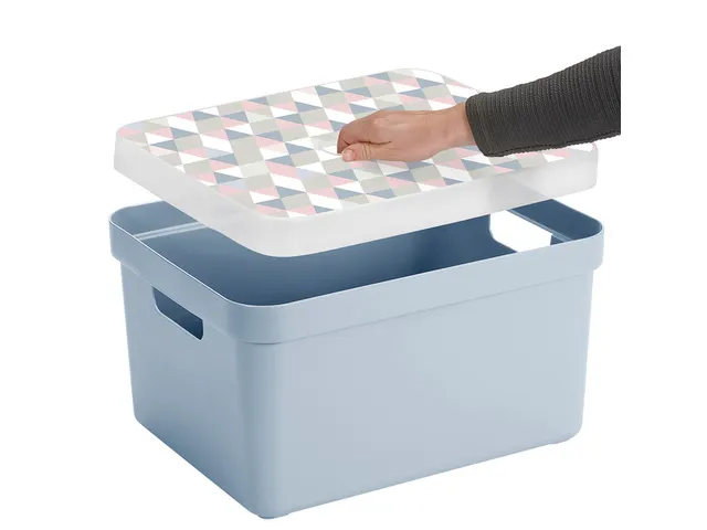 Sigma Home opbergbox 32L blauw - 44,5x34,5x24,3cm
