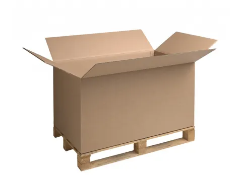 Palletdoos 1185x785x870mm Dubbele Golf Bruin 120 stuks