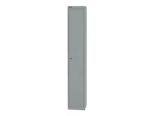 garderobekast,HxBxD 1802x305x305mm,1vak,cil.-slot,romp zilverkleurig - 4