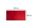 Onderlegger PU 40x80cm zwart/rood