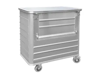 Bakwagen Van Aluminium Met Deksel 250kg 985x930x530mm 355l - 2