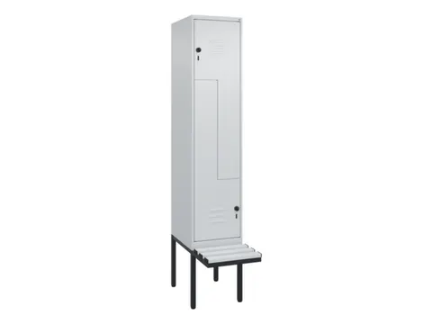 Z-garderobekast,HxBxD 2120x400x815mm,2vak,vak B 400mm,draaigrendel