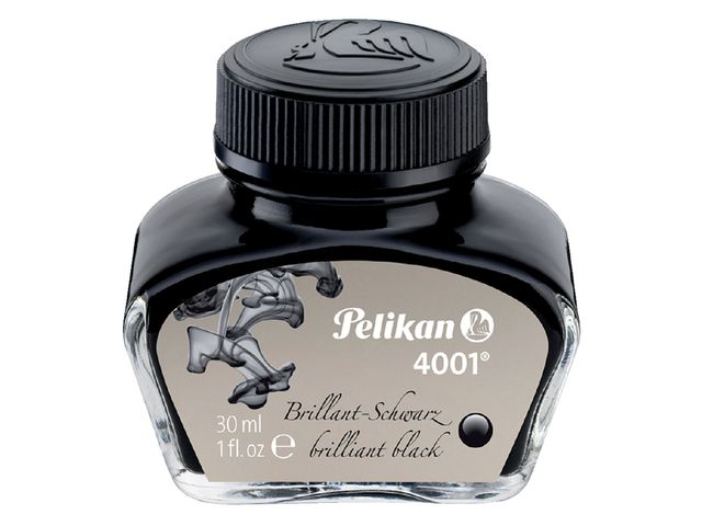 Vulpeninkt Pelikan 4001 30ml briljant zwart | VulpennenShop.nl