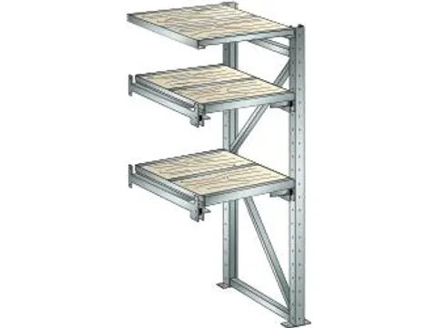 uittrekstelling voor zware lasten,HxBxD 2000x890x860mm,vaklast 1000kg