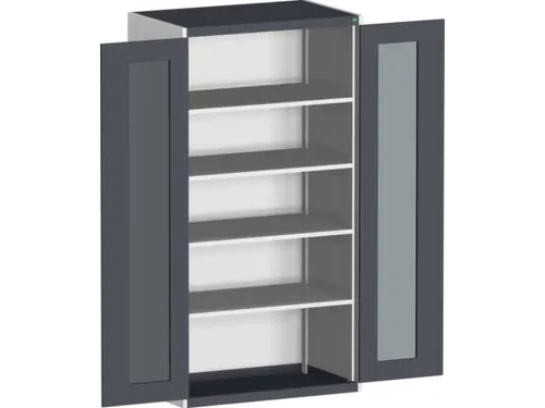 systeemkast,HxBxD 2000x1050x650mm,4xStalen bodem,5-punts sluitsysteem