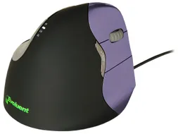 Evoluent4 VM4S Ergonomische muis Rechts bedraad Small Zwart/paars