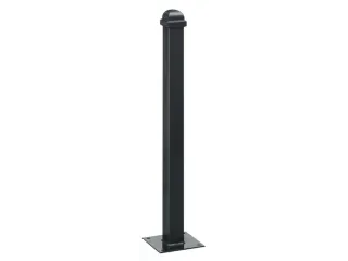 Trottoirpaal 900mm 70 x 70 Mmmet Halve Kogel-kap Met Bodemplaat - 2