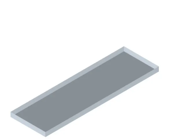 tablette de rétention,p. rayonnage sans boulons,lxP 1300x400mm