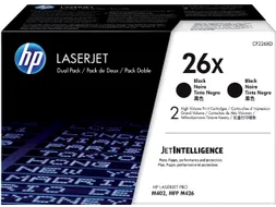 HP 26X Toner CF226XD Zwart Duo Pack 2x 9000 Pagina’s