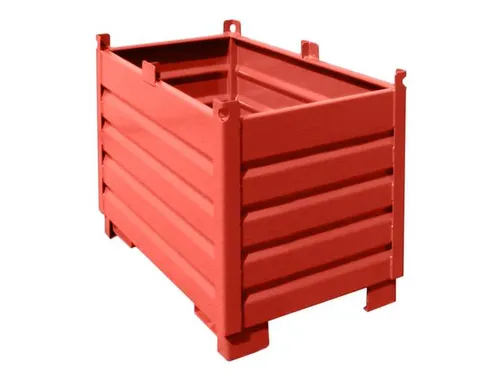Systeem-Stapelcontainer Rood 850x600x1200mm 500kg Inhoud 0.5m³