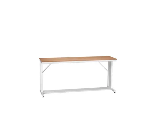 werkbank,HxBxD 930x2000x600mm,multiplexblad,C-voet,RAL7035