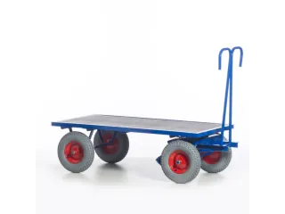 Handtrekwagen 1000kg 1600x800mm Luchtbanden Ral5010 - 9