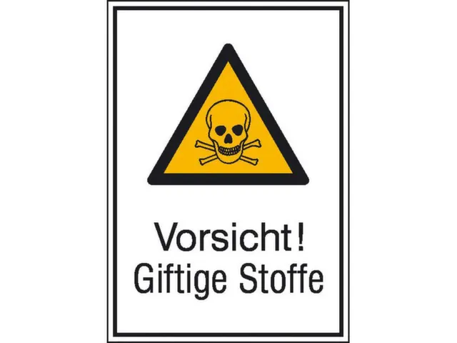 waarschuwings-combibord,v. binnen/buiten,Pas op! Giftige stoffen