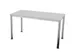 Vergadertafel Hxbxd 74x140x70cm 4-poots Verchroomd Mp-lichtgrijs
