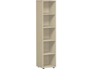 kantoorstelling,HxBxD 1810x400x400mm,4xhouten vloer,5ordnerhoogtes - 1