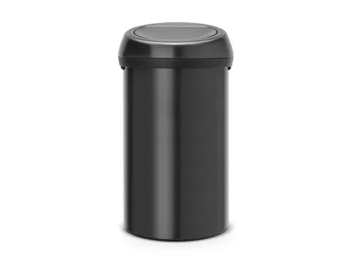 Brabantia Afvalbak Touch Bin 60 Liter Mat Zwart