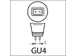 Ledlamp Integral GU4 2700K warm wit 1.1W 95lumen