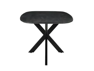 Vergadertafel Harper Deens Ovaal 300x100cm Zwart blad met Spinpoot - 2