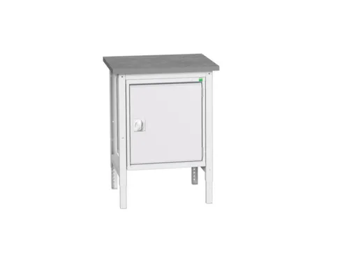 werkbank,HxBxD 780-930x700x600mm,linoleumblad,4voeten