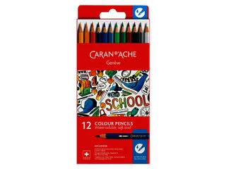 Kleurpotloden Caran D'ache aquarel doos à 12 stuks - 2