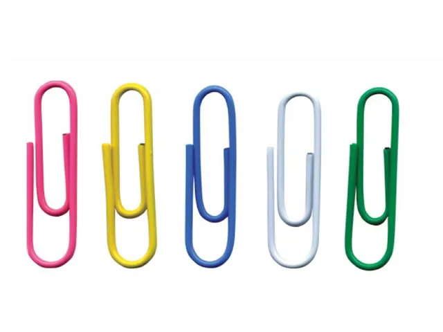 Papierklemmen 28Mm Assorti kleuren 500 Stuks