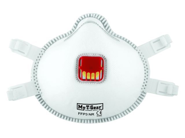 Disposable Stofmaskers Mask 313 Ffp3 Wit Uitademventiel Doos 5 Stuks | Wasbaar-Mondmasker.nl