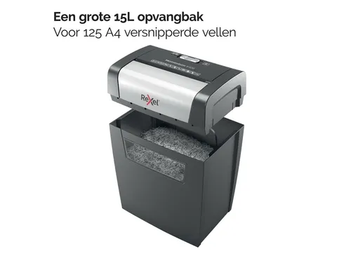 Papiervernietiger Rexel Momentum X406 snippers 4x28mm P-4
