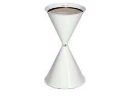 Zandasbak Staalplaat 730x400mm Ronde Trechter Verzinkt Ral9016