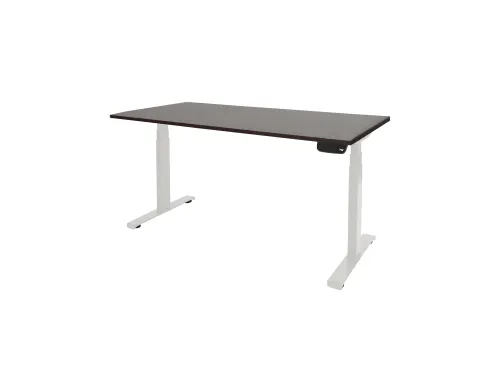 Elektrisch Bureau Dextro Plus 200x80cm Frame Wit Blad Logan Eik