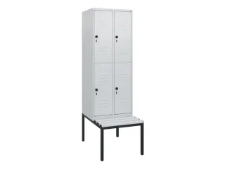 Dubbeldekse dekenkist,HxBxD 1950x600x815mm,2x2vak.,vak B 300mm - 1