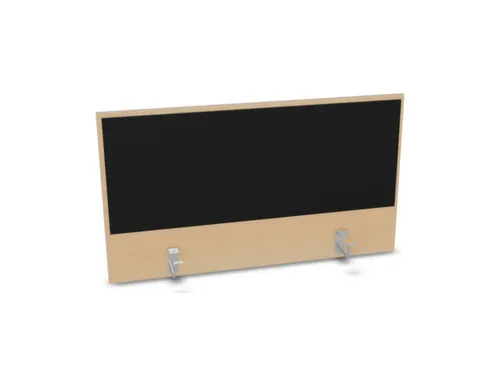 opzetpaneel,v. bureau,aanbouw achter,B 1000mm,NE-esdoorn,BN8033-zwart