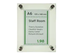 Menoor Deurbord Premium Glasslook A6 Plexiglas